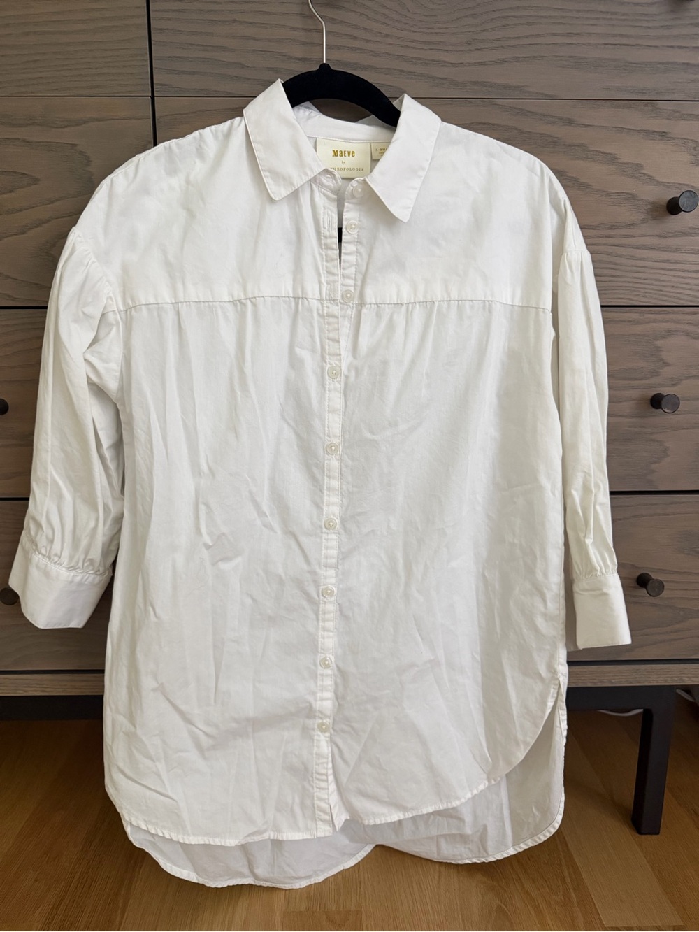 Like New Anthropologie Women’s Casual Button-Down White Shirt